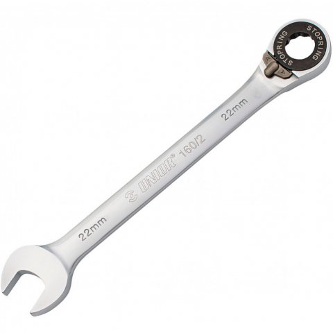 Unior UNR-160/2 open-end wrench with 8mm ratchet